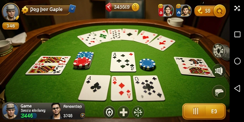 Tampilan gameplay seru dalam permainan Gaple di 3446.