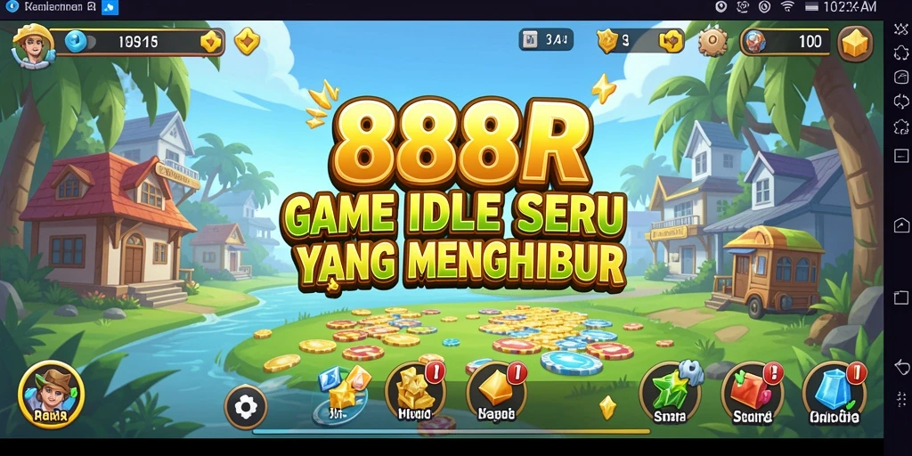 Tampilan gameplay 888R yang menarik dan penuh warna.