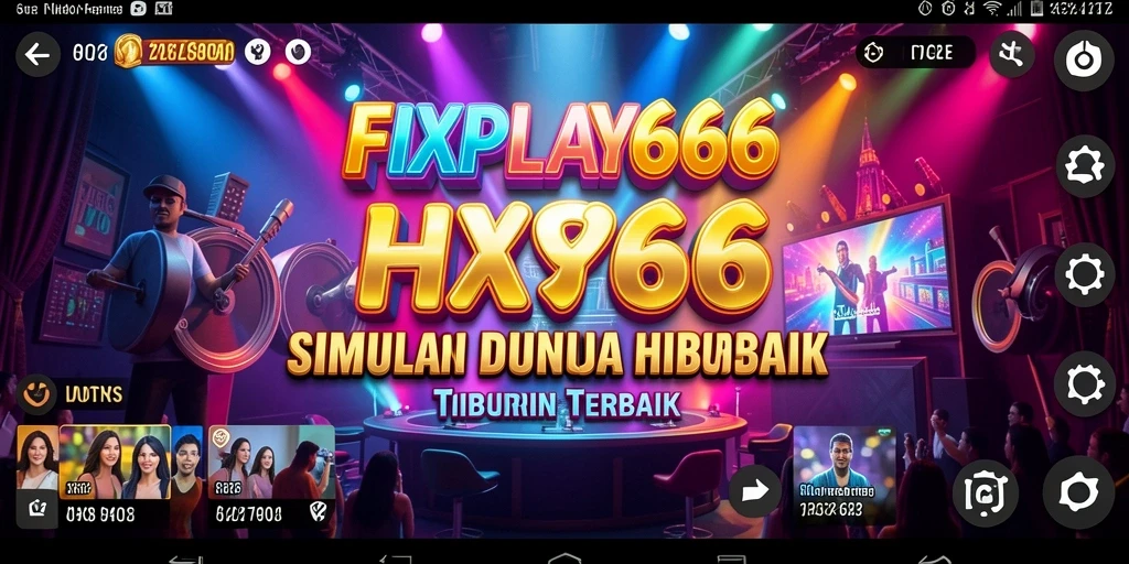 Tampilan gameplay menarik dari FIXPLAY666 yang menampilkan taman hiburan.