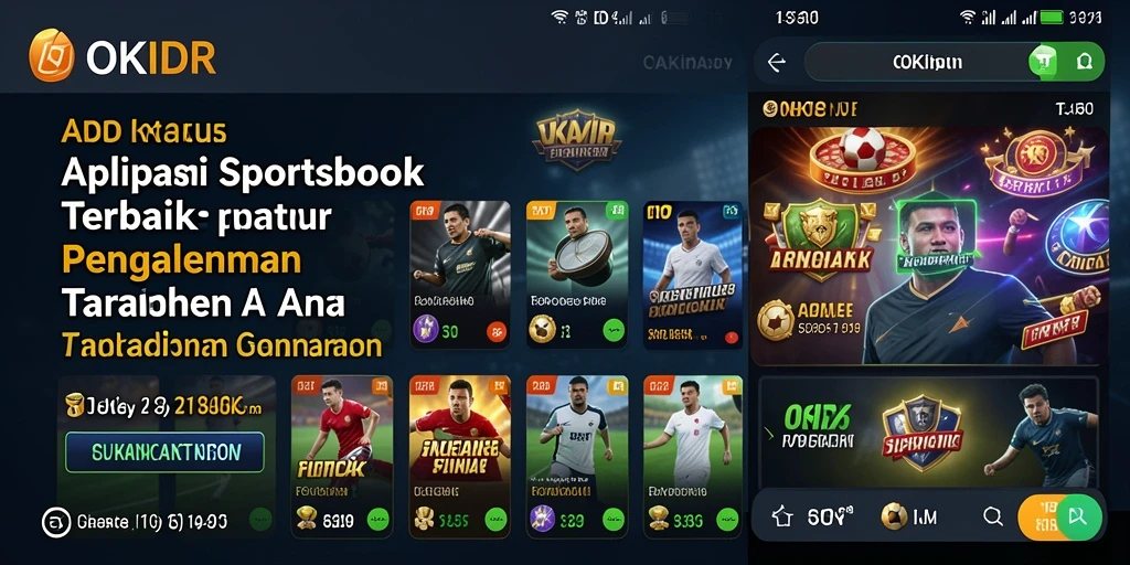Screenshot gameplay menunjukkan antarmuka menarik dari OKIDR saat pengguna memasang taruhan.