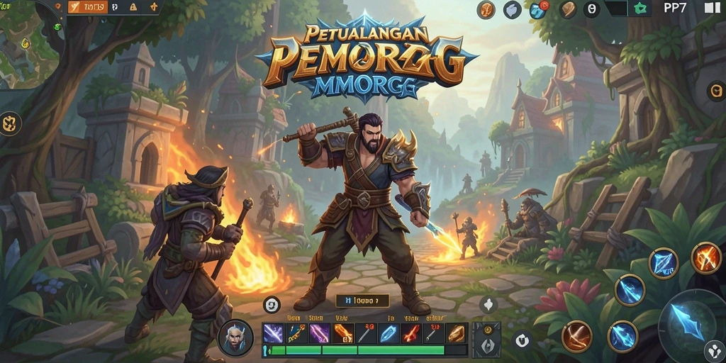 Tampilan menakjubkan dari petualangan MMORPG di PP7.