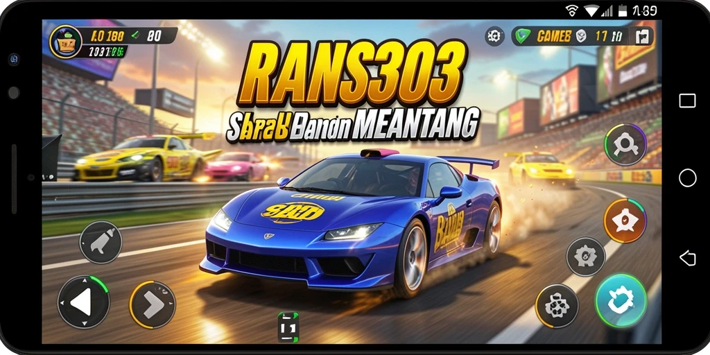 Screenshot RANS303 menunjukkan pengalaman balap yang intens dan grafis yang menawan.