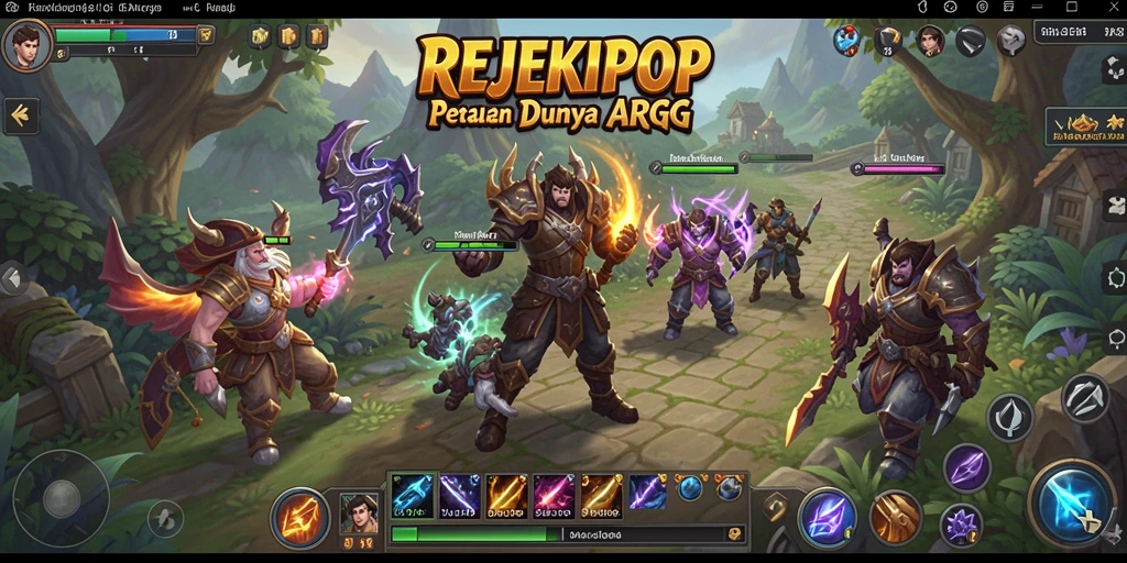 Screenshot gameplay <strong>REJEKIPOP</strong> dengan aksi seru dalam pertarungan.