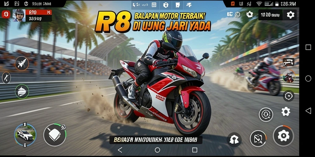 Tampilan gameplay seru dan mendebarkan dari RP8.