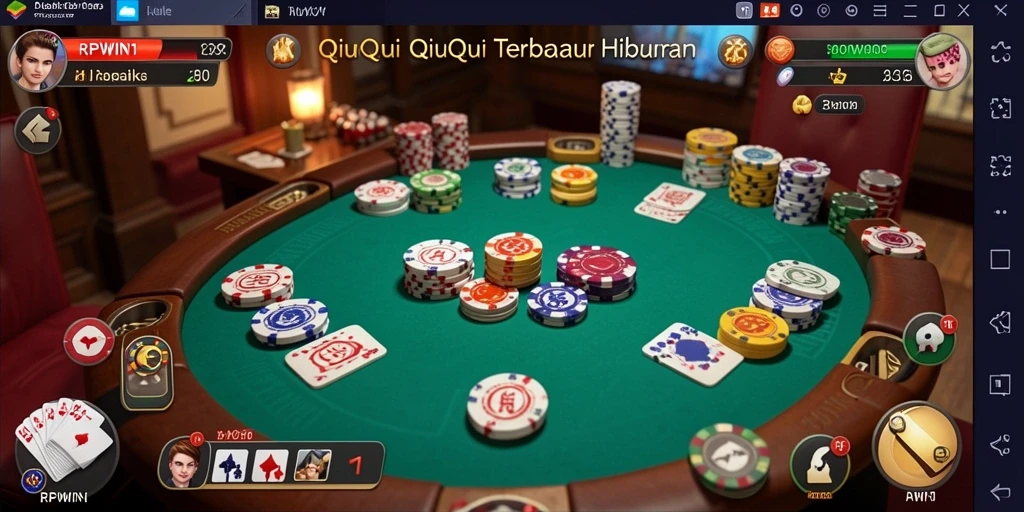 Screenshot menampilkan permainan menegangkan QiuQiu di RPWIN1.