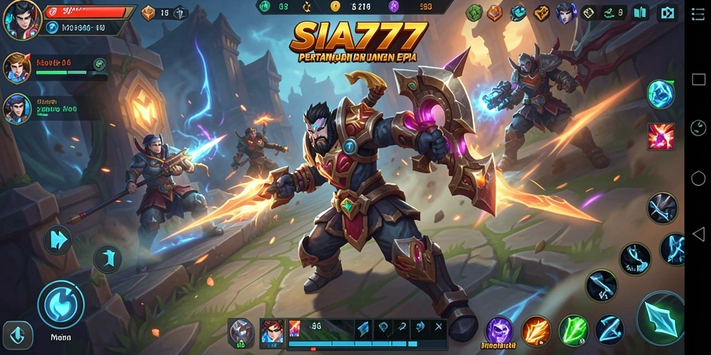 Gameplay MOBA seru dan menegangkan di SIA777.
