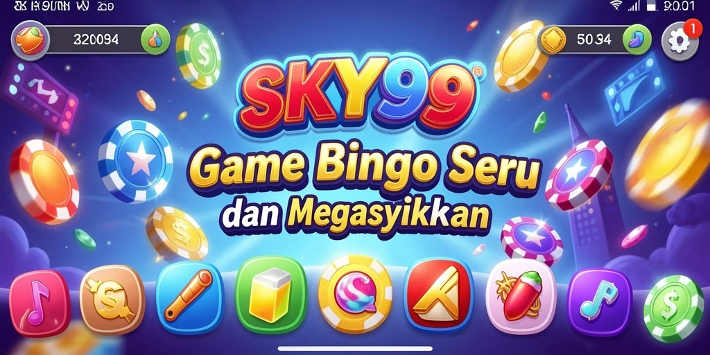 Tampilan gameplay Bingo yang menyenangkan di aplikasi SKY99.