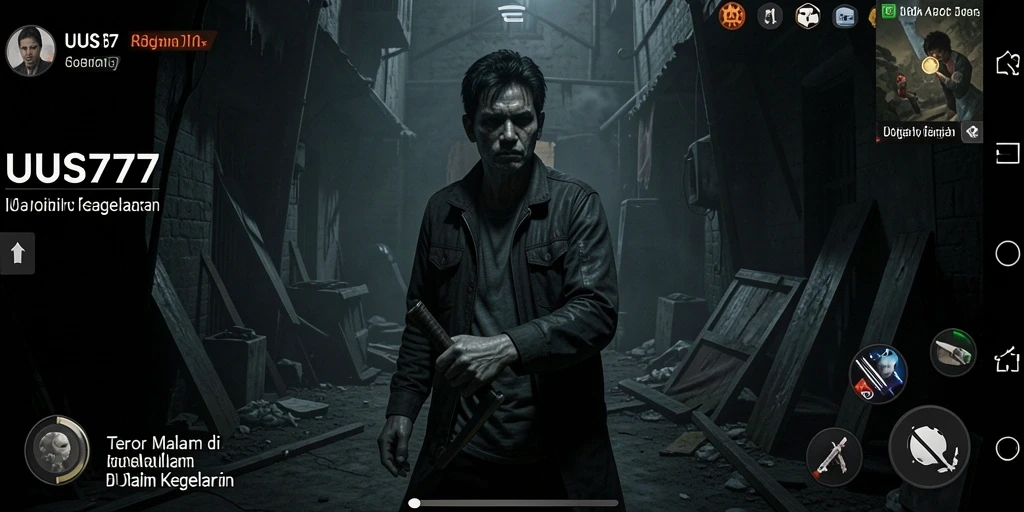 Tampilan gameplay UUS777 dengan suasana Horror yang mencekam.